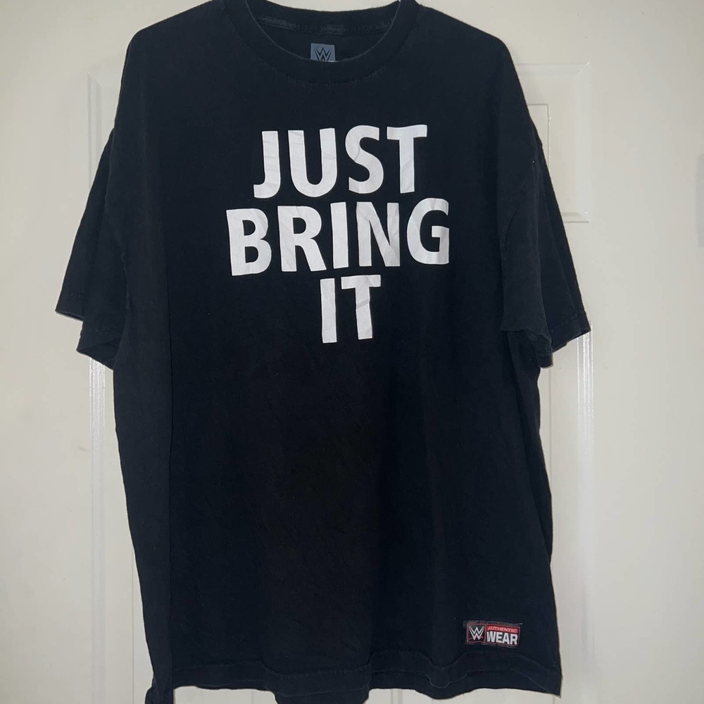 WWE The Rock Just Bring It Men Black Brauma Bull T Shirt 2XL
